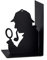 Balvi - Sherlock Serre-Livres décoratifs en métal de Couleur Noire. Design Original