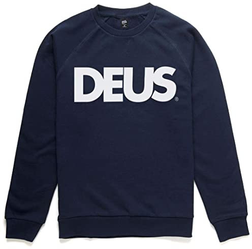 Deus ex machina All Caps Sweatshirt - Navy Medium Navy