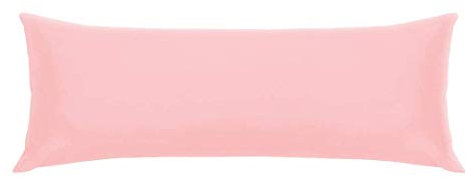 N/A - Funda de Almohada Body Pillow Case, algodón Egipcio, 250 Hilos en el Pulgar, sin Cremallera, para tu Cuerpo 20 x 54 o Almohada de Mayor, Color Rosa Coral, 1 Unidad