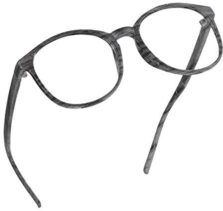 LifeArt Blue Light Blocking Glasses, Computer Reading Glasses, Gaming Glasses, TV Glasses for Women Men, Anti Glare (Wood, 2.25 Magnification)