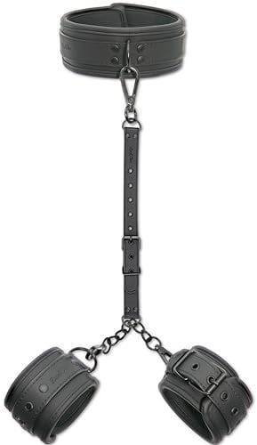 DaniChou® 3in1 Bondage Set mit Halsband & Handfesseln, Premium SM Spielzeug für Paare, Bondageset, Handschellen, BDSM Halsband, Fesseln, Sexspielzeug für Paare, Sex Toys erotisch