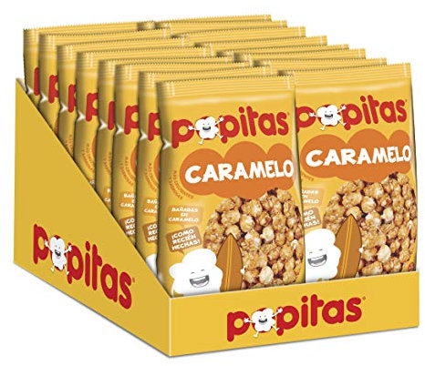 Popitas | Palomitas Listas para Comer Caramelo 100g | Caja 16u.