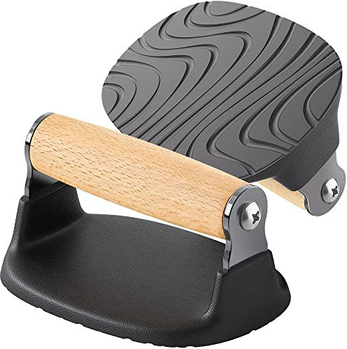 Dolibest Poignées de Pompes, Barres de Pressup Pushup Support de Poignées en Bois pour équipement de Musculation du Haut du Corps au Sol de Gymnastique à Domicile Exercice de Fitness, 17x13x9cm/2pcs