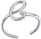 SILVERCUTE Initiale Offener Ring Buchstabe G Silber 925 verstellbar Ring Platiniert Anfangsbuchstaben Statement Ring Minimalist Stil Schmuck Weihnachten Geburtstag für Mädchen Frauen