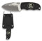 K25-32331, Cuchillo de Cuello, Hoja 6,4 cm. Titanium, Mango G 10, Funda Kydex, Herramienta para Caza, Pesca, Camping, Outdoor, Supervivencia y Bushcraft