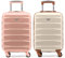 Flight Knight Case 2er-Pack Leichtes starres ABS-Handgepack mit 4 Radern, zugelassen fur uber 100 Fluggesellschaften, darunter Air France, Ryanair und easyJet, 55x35x20cm