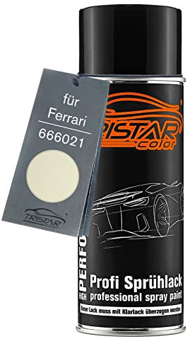 TRISTARcolor Car paint Spray can for Ferrari 666021 Old English White Base coat spray can 400ml