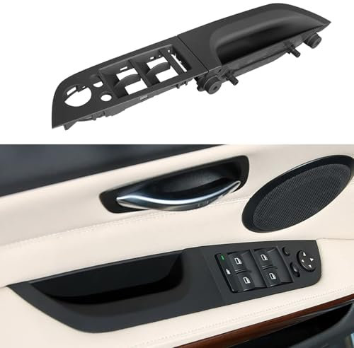 TTCR-II Kompatibel mit Türgriff Innen Links 3er E90 LCI/E91 LCI Linke Vordertür Griffverkleidung 2008-2011,Fensterschalter Armlehnenverkleidung 3er E90 LCI/E91 LCI 320i,323i,325i,328i,335i-35.5CM