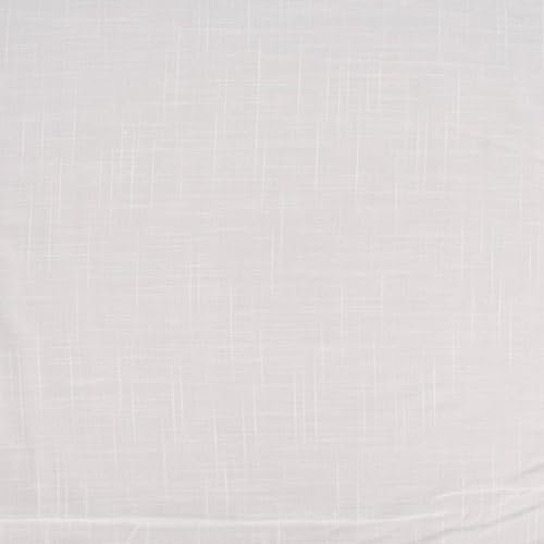 SCHÖNER LEBEN. Gardinenstoff Gardinenstores zarte Leinenstruktur Ecru Meterware 260cm