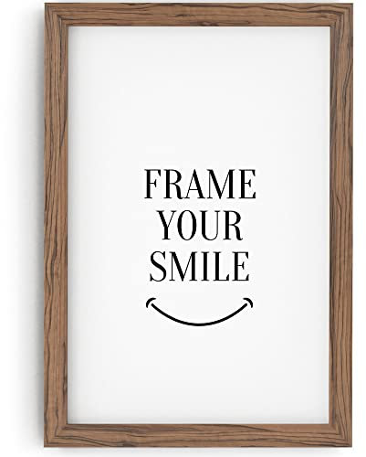 MONFRAME Bilderrahmen Modern - 48x68 cm - Nussbaum - mit Acrylglas