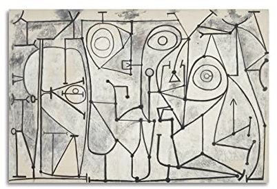 JAHER Pablo Picasso Gemälde – (Die Küche) Poster Leinwand Kunstdrucke Geschenke Foto Bild Gemälde Raumdekoration Heimdekoration 40 x 60 cm