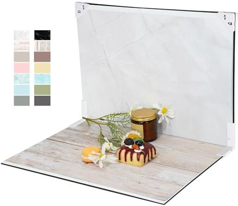 Fotohintergrund, Produktfotografie: 7 Stück, 12 Muster, Tischplatte, kleine Lebensmittel-Hintergrund-Set – flache Requisiten für Schmuck, kleine Produktfotografie. (Kleine Größe 40,6 x 29,2 cm)