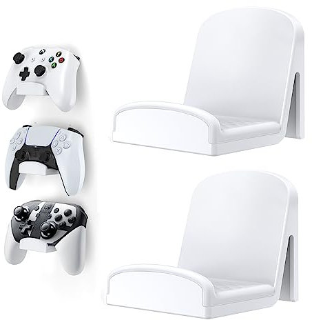 HomeMount Universelle Controller Wandhalterung - Klebender Gaming Controller Haken für PS4, PS5, Xbox, Switch, Kopfhörer, Headset Halterung für Wand