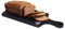 2LB Depot Holzschneidebrett schwarz mit Korkbeschichtung und ergonomischem Griff – vielseitiges Schneidebrett für die Küche | Multifunktionsbrett mit praktischem Design - 40x14x1,5 cm