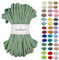 Cordoncino di cotone 9 mm, 50 m, diversi colori, filato di cotone, filo di cotone intrecciato da 9 mm con nucleo, cordoncino macramè, cordoncino per uncinetto, cordoncino da 9 mm