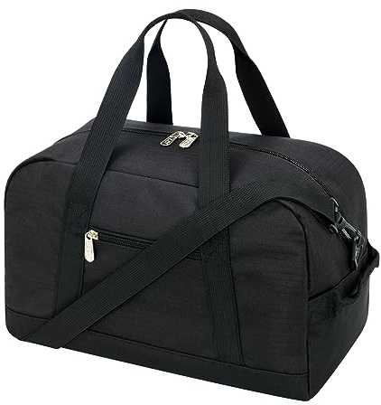 Apenze Small Gym Bag 14 inch lightweight Carry On Mini Duffel Bag for Travel Sport - Black