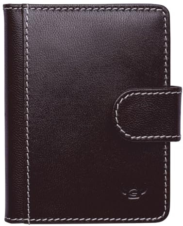 Golden Head Kartenetui Bari RFID Protect Card Case Chocolate Dunkelbraun