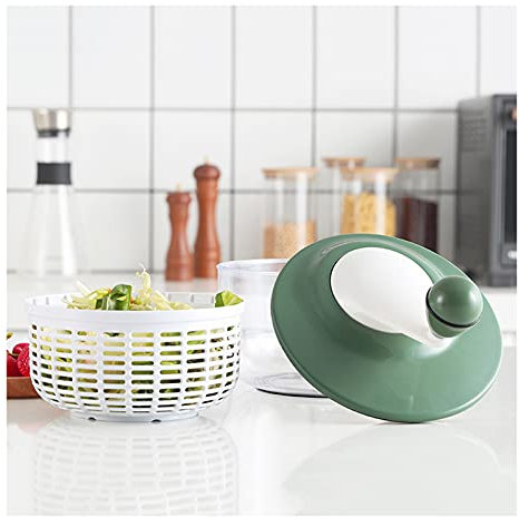 Centrifuga per Insalata da Cucina, centrifuga per lattuga, Frutta e Verdura, Facile da asciugare per insalate più gustose e affettatrice da Cucina per Preparazione di Alimenti più