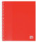 OXFORD Porte fiches bristol A5 School Life 80 vues / 40 pochettes Couverture Polypro Rouge