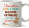 MUGFFINS Tazas Personalizadas para AGENTE DE VIAJES mujer - En Español - Mejor que yo Sepia - 11 oz / 330 ml - Regalo Personalizable original y divertido