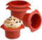 webake Mini Cake Moulds Silicone 4 Pcs 3 Inch Muffin Cases for Air Fryer Poached Egg Mould Small Cake Tins Silicon Air Fryer Ramekins Cupcake Mould for Muffin, Cupcake, Poached Egg, Yorkshire Pudding