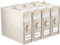 4 Piezas Organizador de Sabanas Armarios, Cajas Organizadoras Sabanas Plegable Caja Almacenaje Lino para Ropa de Cama, Ropa, Mantas,con Bolsillo Etiquetado (Beige)