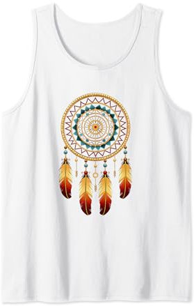 dreamcatcher Traumfänger aus indianischen Federn Tank Top