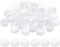 PATIKIL 1.2inch Plastic Bottle Caps for Crafts, 200Pcs Reusable Protection Bottle Screw Lids for Empty Container DIY Scrapbook Decorations, White