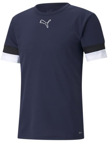 PUMA teamRISE Jersey CE Camisetas, Peacoat Black White, M para Hombre