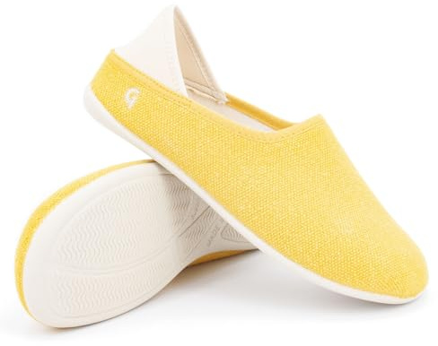 Gottstein Linen Slip-on für Damen & Herren - Stylischer Sommerschuh mit Rutschfester Gummisohle = 15372 Lux, 40