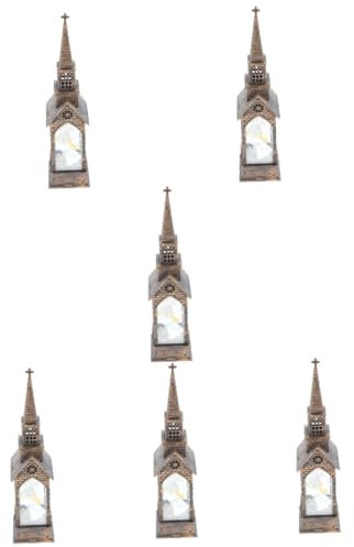 Supvox 6 Stück Dekorative Lichter Dekorative Weihnachtsbeleuchtung Tischdekoration Tischdekoration Weihnachtsdekoration Leuchtende Hausverzierung Kleine Hausverzierung Kleine