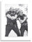 AIMA Wandposter Bud Spencer und Terence Hill 22 x 30 cm – Wandposter schwarz und weiß Kino Vintage ohne Rahmen – Dekoration für Schlafzimmer, Küche – inklusive Magnet