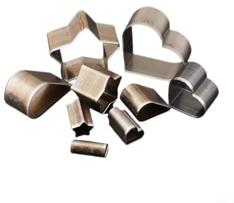Lot de 3 emporte-pièces en forme de larme en forme de cœur et d'étoile pour cuir