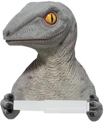 Portarotolo di carta igienica a forma di dinosauro, porta rotolo di carta igienica, supporto decorativo per carta igienica, supporto da parete, organizer per rotolo di carta igienica per cucina,