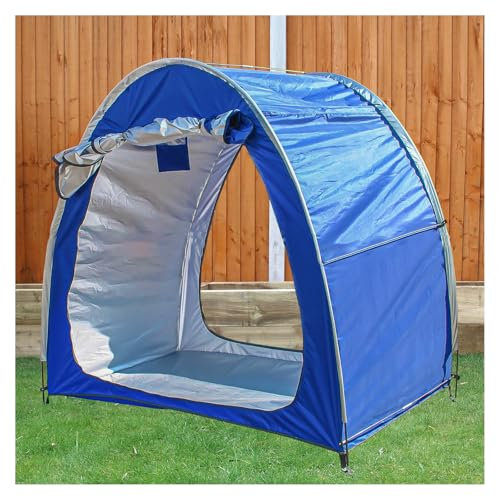 2 Pezzi Tenda da Bici per Stoccaggio Esterno Impermeabile può Essere Giunta Tenda da Moto per Mobili da Giardino, Bicicletta, Moto Tenda da Moto Garage,Blu