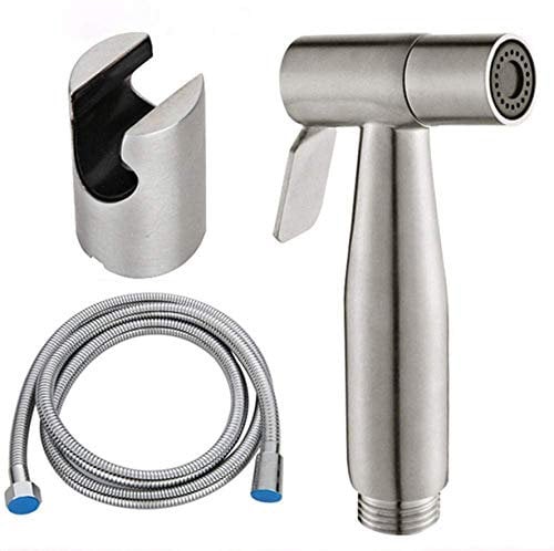 BOSHYUM Bidet-Wasserhähne Haustier-Badewanne Autowäsche Wasser Blumen Toilettenreinigung Bidet Bidet-Waschmaschine 304 Edelstahl Toilettenhahn-Set Booster-Wasch-Sprüher
