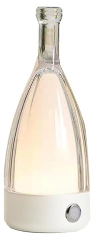 Jlkegfdf Modern Table Light | Wine Bottle Shape Light Table Desk Modern Lamp,Rechargeable Dimmable Desk Light Study Lamps for Living Room Offices