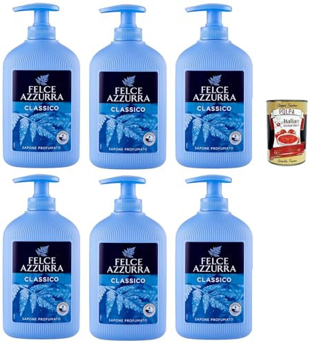 Felce Azzurra sapone liquido Classico Liquid Seife - 6x 300 ml + Italian Gourmet polpa 400g