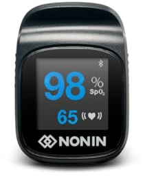 Nonin TruO2 OTC Pulse Oximeter 3250 – FDA-Cleared Blood Oxygen Monitor, Medical-Grade Accuracy, Fingertip Pulse Oximeter, Apple Health Compatible