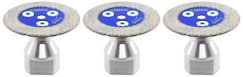 SHDIATOOL Mini Diamant Sägeblätter 50mm Trennscheibe M14 Gewinde für Marmor, Granit, Stein, Beton, Mauerwerk am Bohrer 3Stück