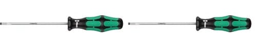 Wera Kraftform 335 Parallel Slotted Tip Screwdriver, 2.5mm x 75mm, Pack of 2