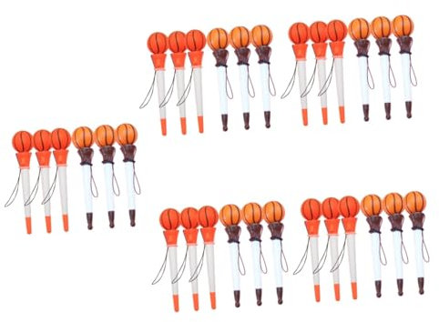 CAXUSD 5 Set Penna A Sfera Da Basket Canestro Da Basket Per I Più Piccoli Penne Fidget Per Netto Pennagel Penne Scolastiche Penne A Inchiostro Nero Punta Fine Plastica 6 Pezzi * 5