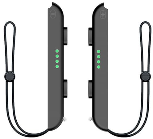 Makoto Nobu 1 Paar Schalter Gamepad Riemen, Handschlaufe für Switch JoyCon, schwarzes verstellbares Controller Armband, tragbares Ersatz Zubehör für Switch-Spiel