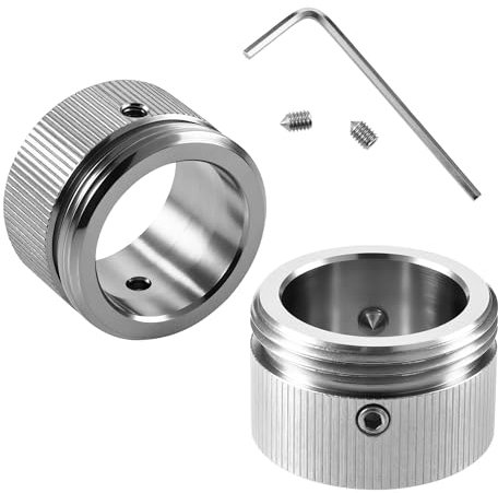 BUCOMTU 2pcs Heizkörperventiladapter aus Edelstahl 304 mit Sechskantschlüssel, M30x1,5 universelle RA/Rav Schnittstelle,Auslaufsicheres Präzisions Snap On Design