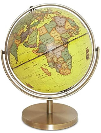 CCYENG Bildung Erwachsene Desktop Geographische Globus 12,5-Zoll Große Erde 720 ° Rotation Welt Globus Mit Metall Halterung