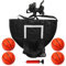 Trampolin -Basketball -Reifenbefestigung, Trampolin -Basketball -Hoop -Verstellbarer weicher Basketball -Rebounder -Hoop mit 4 Bällen - Trampolinzubehör für Gartengarten Rasen Fitnessstudio