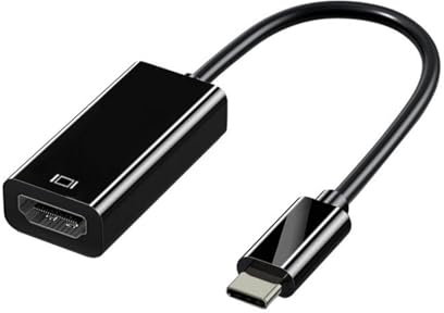 HAISENG Adaptador HDMI USB C 4K para portátiles, salida de video de alta resolución, aleación de aluminio/ABS fundición, mejor aislamiento térmico