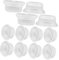 Healifty 12Pcs Silicone Gaskets for Pressure Cooker Lid Replacement Compatible with Instant Pot More Easy Installation Flexible Sealing for Safe