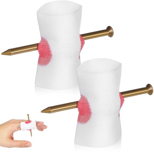 Gogogmee 2 Parodie Requisiten Nagel im Finger aus Kunststoff Mottoparty