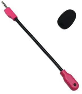 Yaowanguan Ersatz Mic Mikrofon für Logitech G PRO X2 Lightspeed Wireless Gaming Headset,Abnehmbares Game Boom Mikrofon verlustfreiem Klang,Nur anwendbar für Logitech G PRO X2 Mic, Rosa